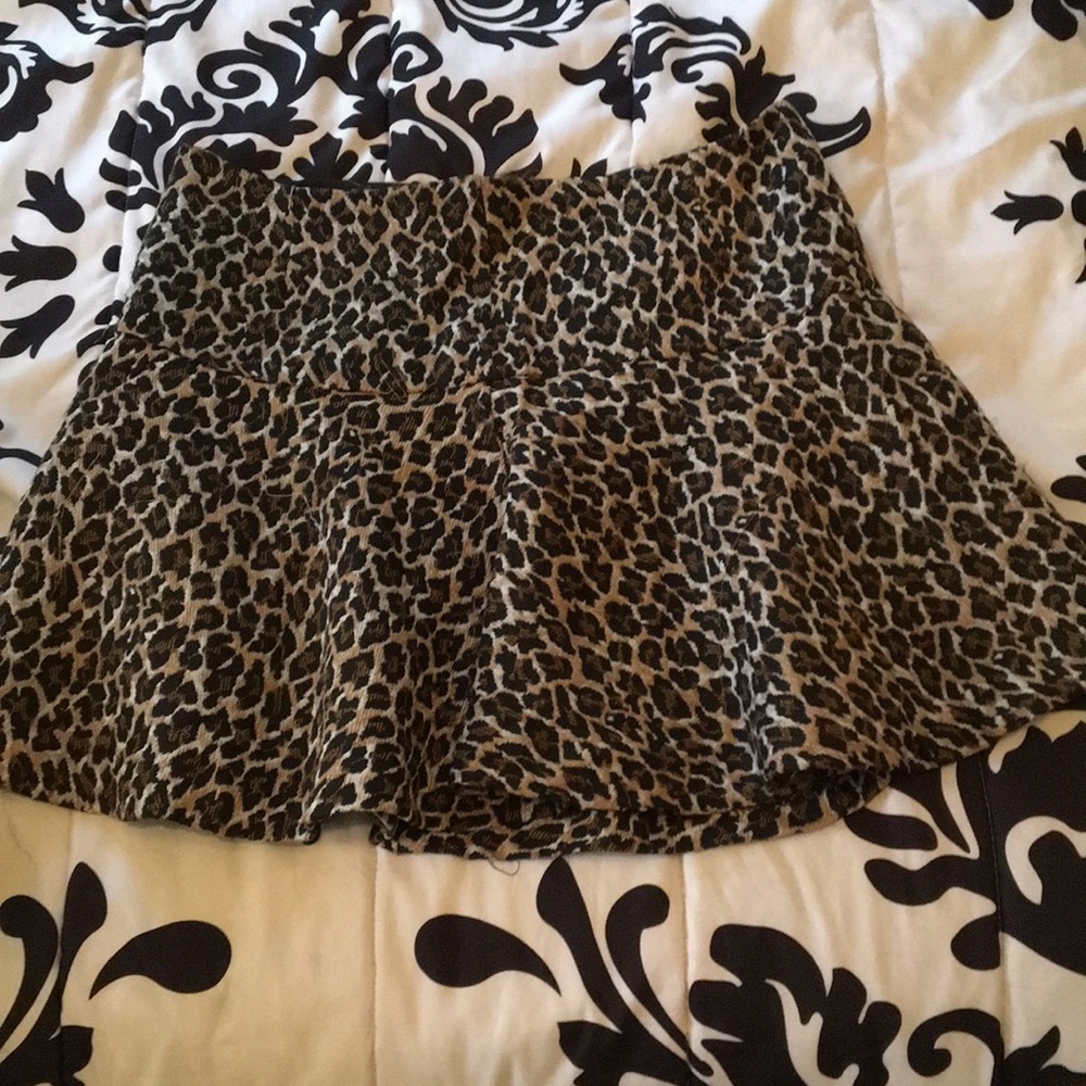 Cheetah print skirt